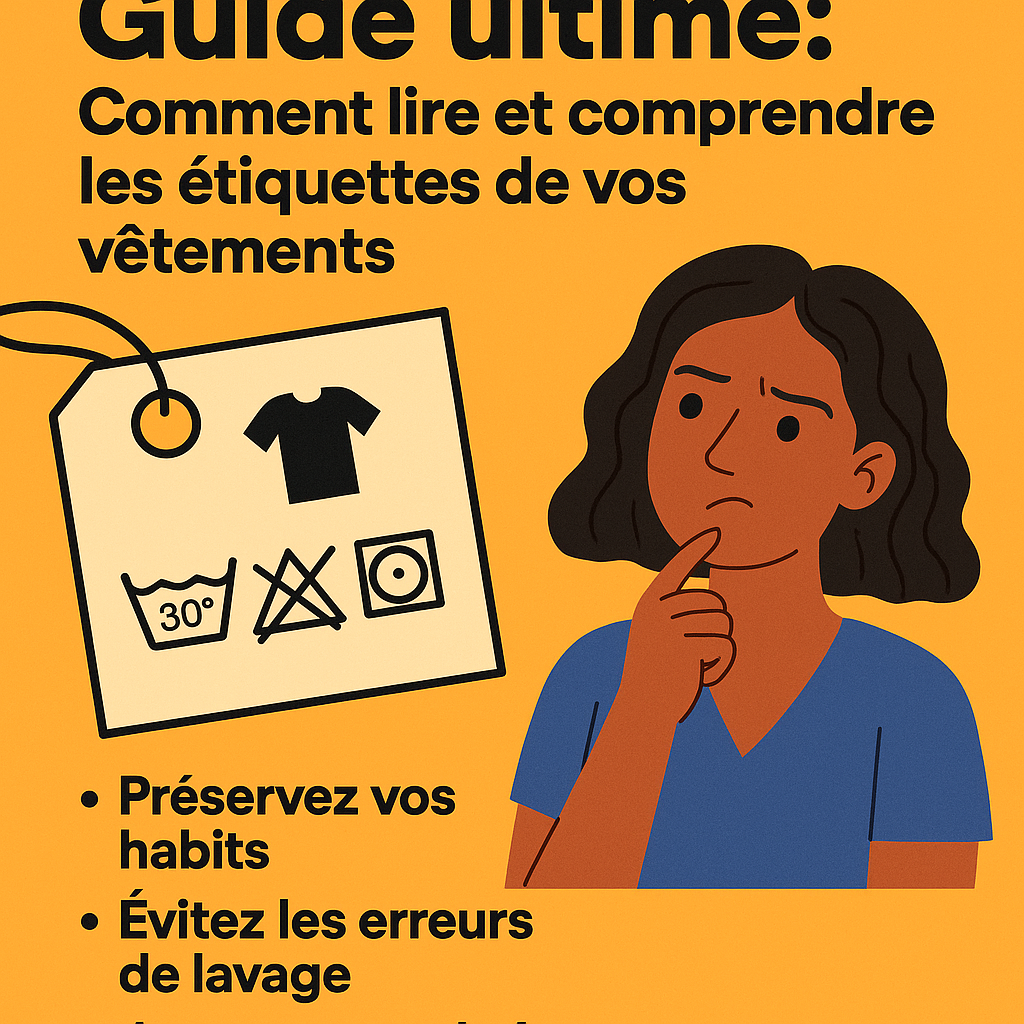 Comment lire et comprendre les étiquettes de vos vêtements  Tu as déjà abîmé ton pull préféré au lavage ? Tu t’es retrouvé avec un t-shirt deux tailles trop petit après un passage en machine ?