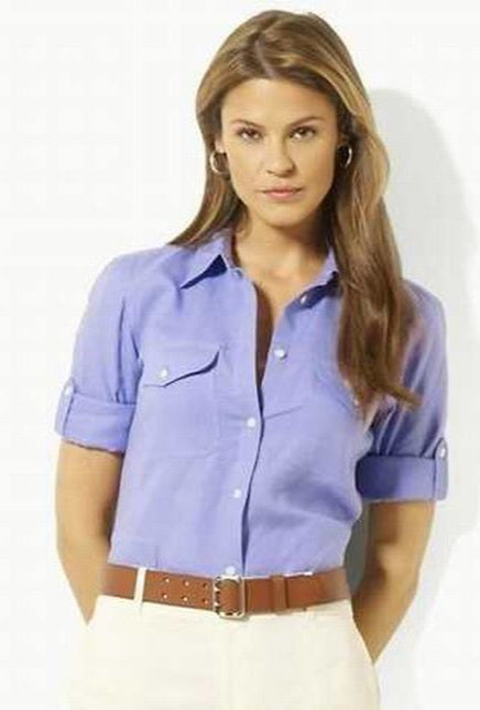 Les chemises Ralph Lauren Femme offrent une élégance et une qualité inégalées avec leur design intemporel et l'utilisation de matériaux .
