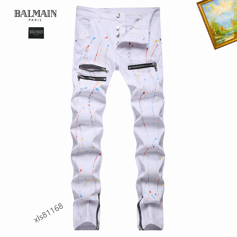 Les jeans Balmain pour homme allient sophistication et caractère, incarnant parfaitement l’ADN luxueux et avant-gardiste de la marque.