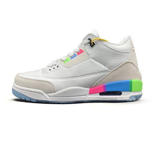 Les baskets Air Jordan 3 Triple White Femme permettent de personnaliser votre style tout en bénéficiant d’un confort supérieur.les Air Jordan 3 Triple.