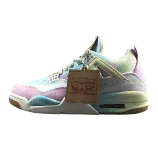 Air Jordan 4 Retro 'Candy Tie Dye' x Levi's Sneakers
