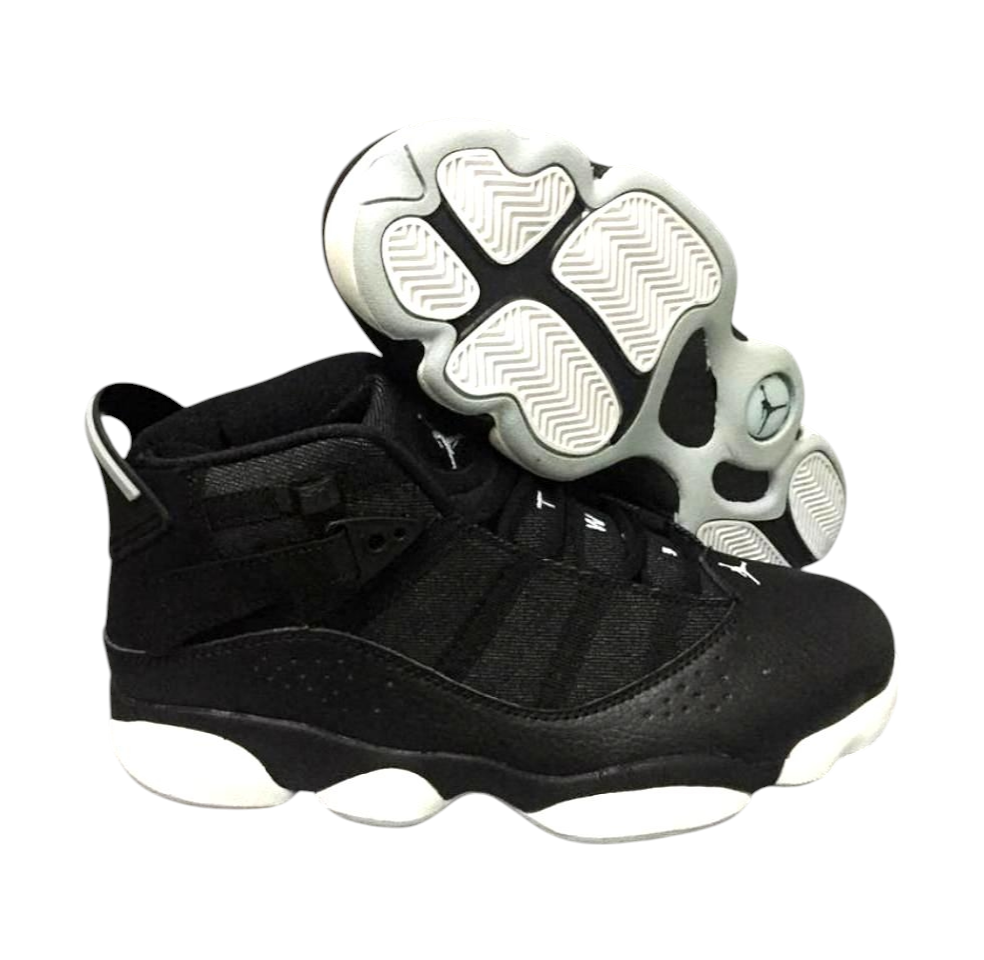 Baskets Air Jordan 6 RingsBlack Matte Silver