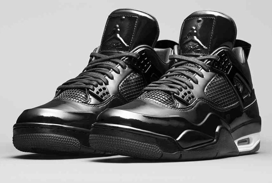 Baskets Air Jordan 4 11LAB4 Black White