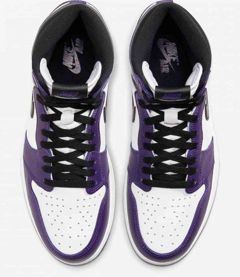 Air Jordan 1 Retro High OG Court Purple White Sneakers