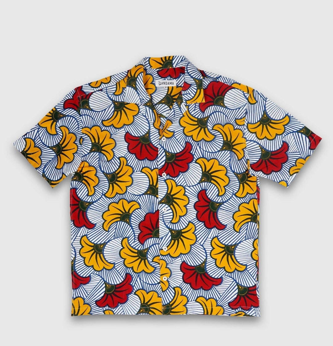 Chemise «hang out» Abidjan wax Bandama