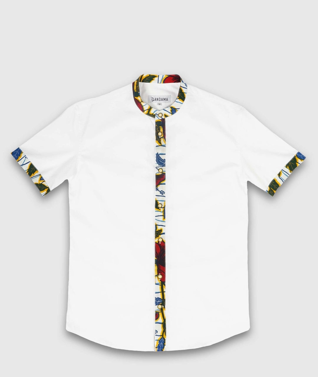 Chemise Mao noire manches courtes Kinshasa