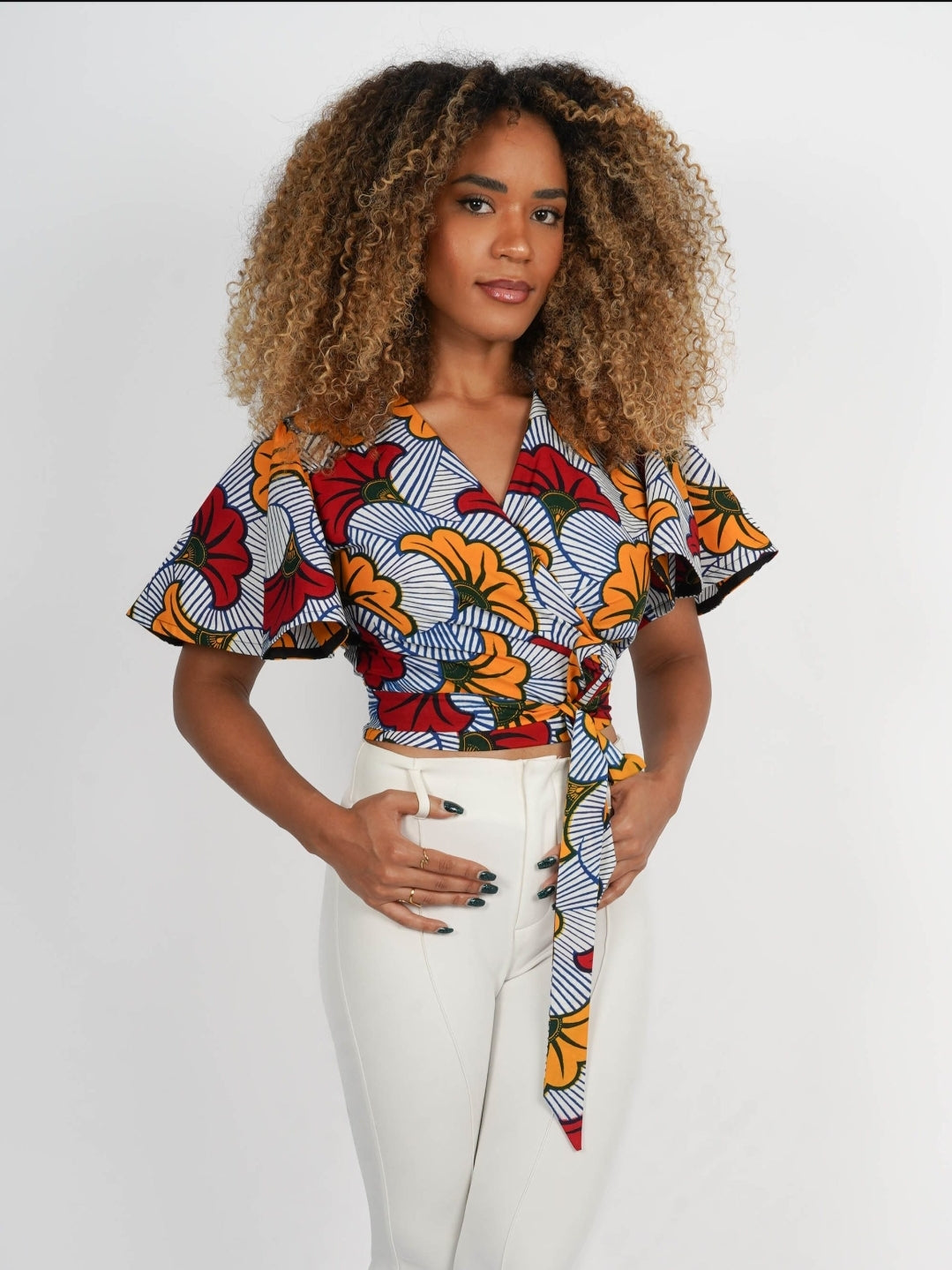 Abidjan wrap top