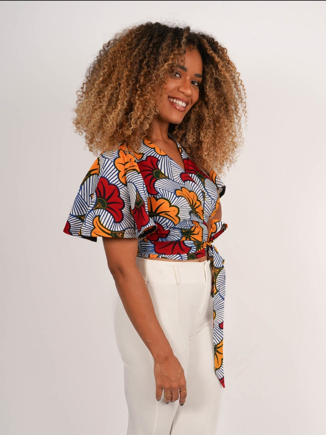 Abidjan wrap top