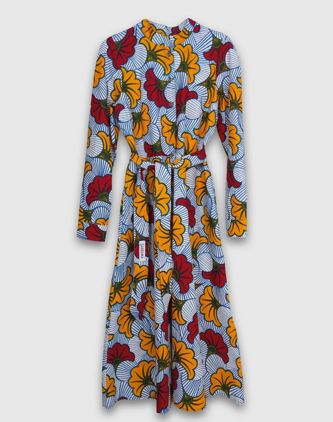 Robe chemise manches longues Abidjan