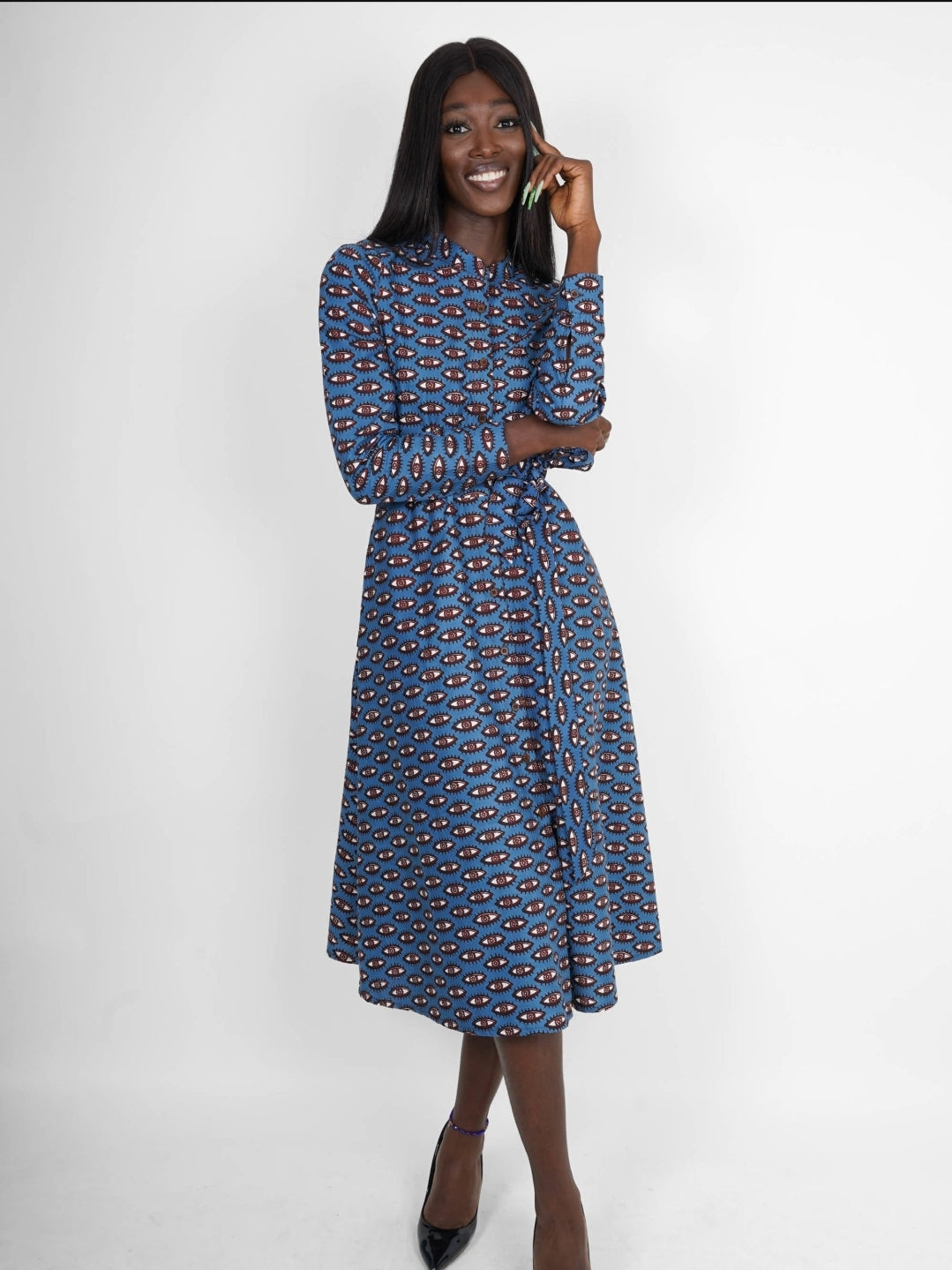 Robe chemise manches longues Conakry