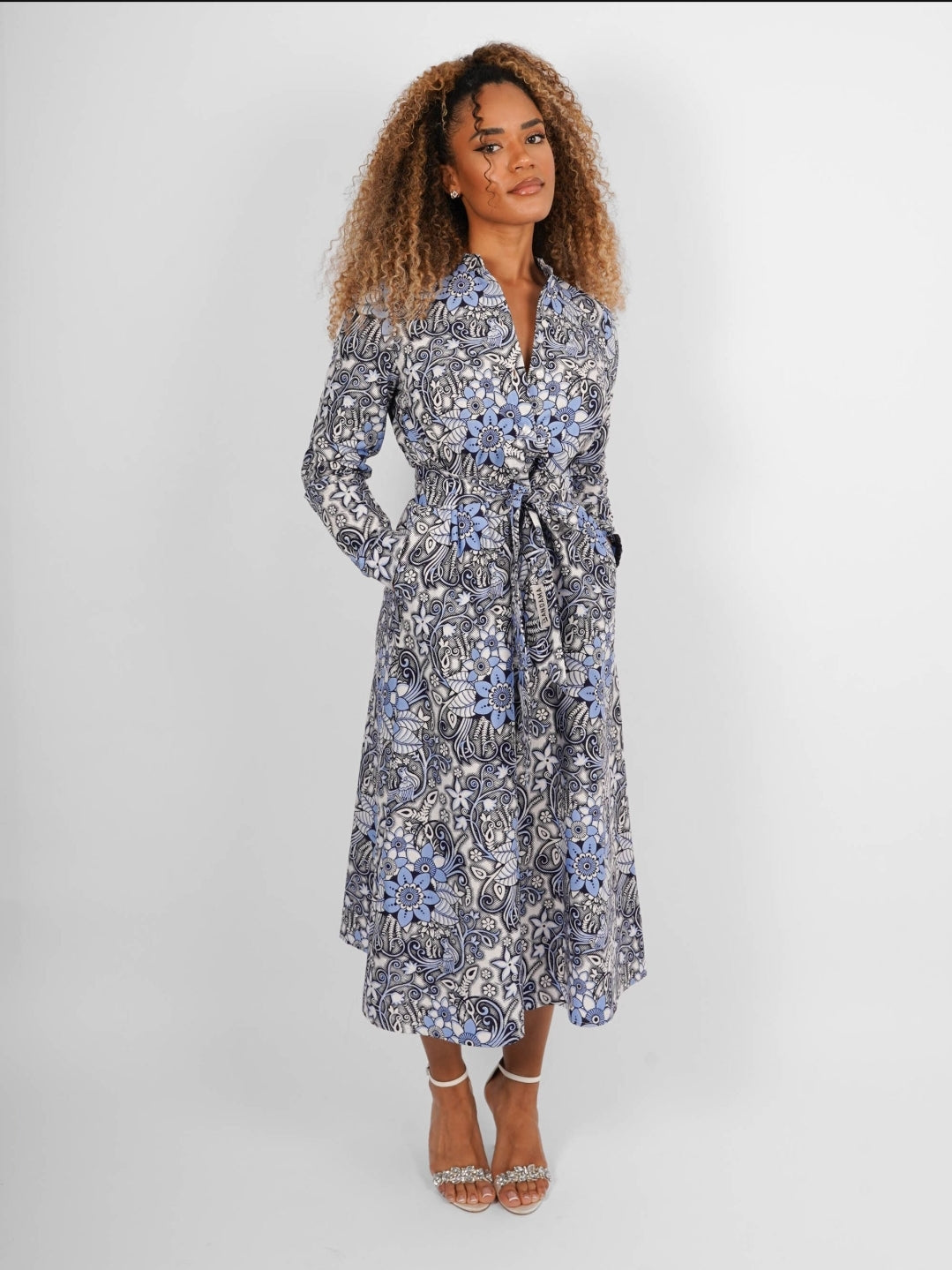 Robe chemise manches longues Douala