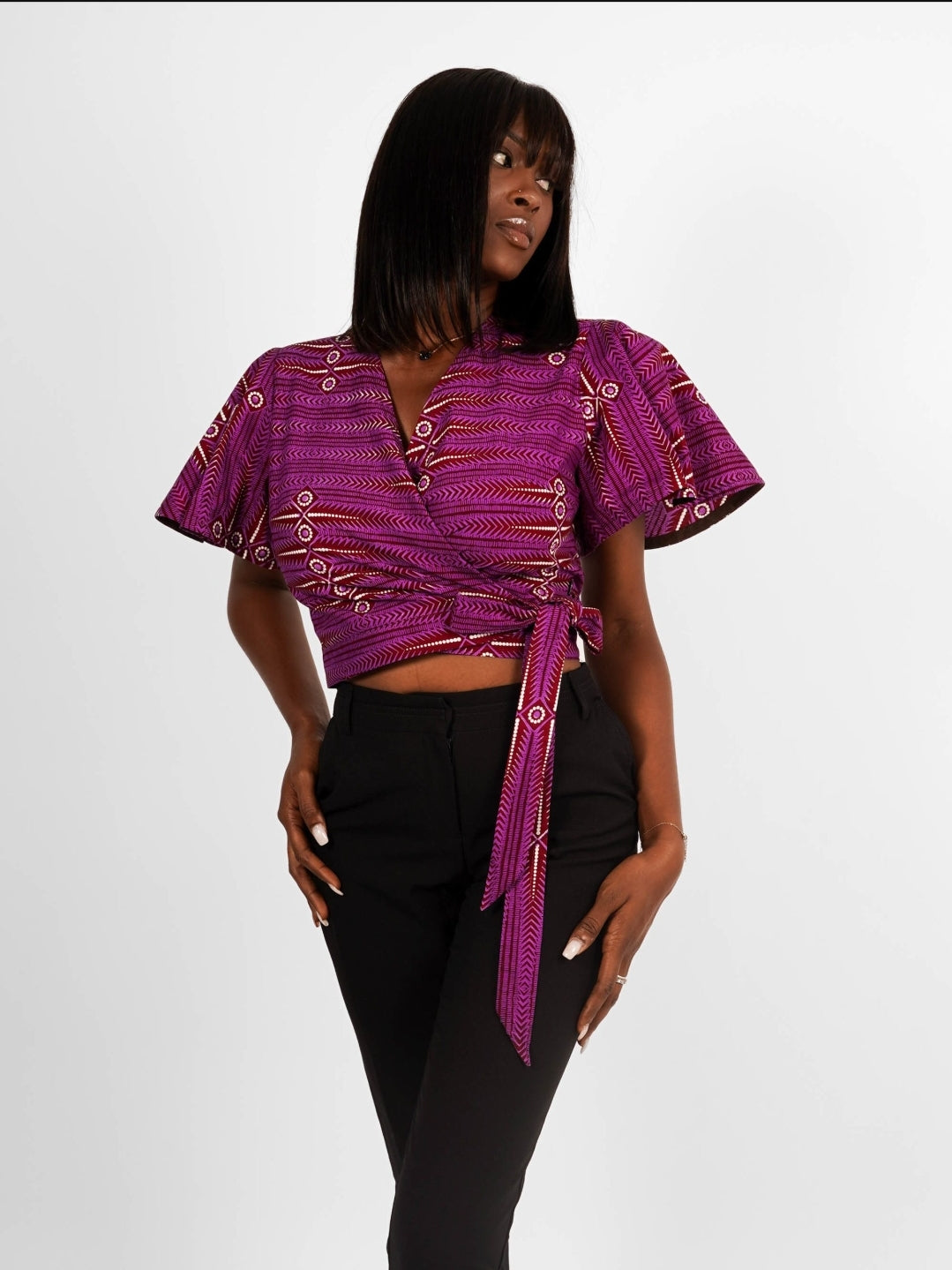 Harare wrap top