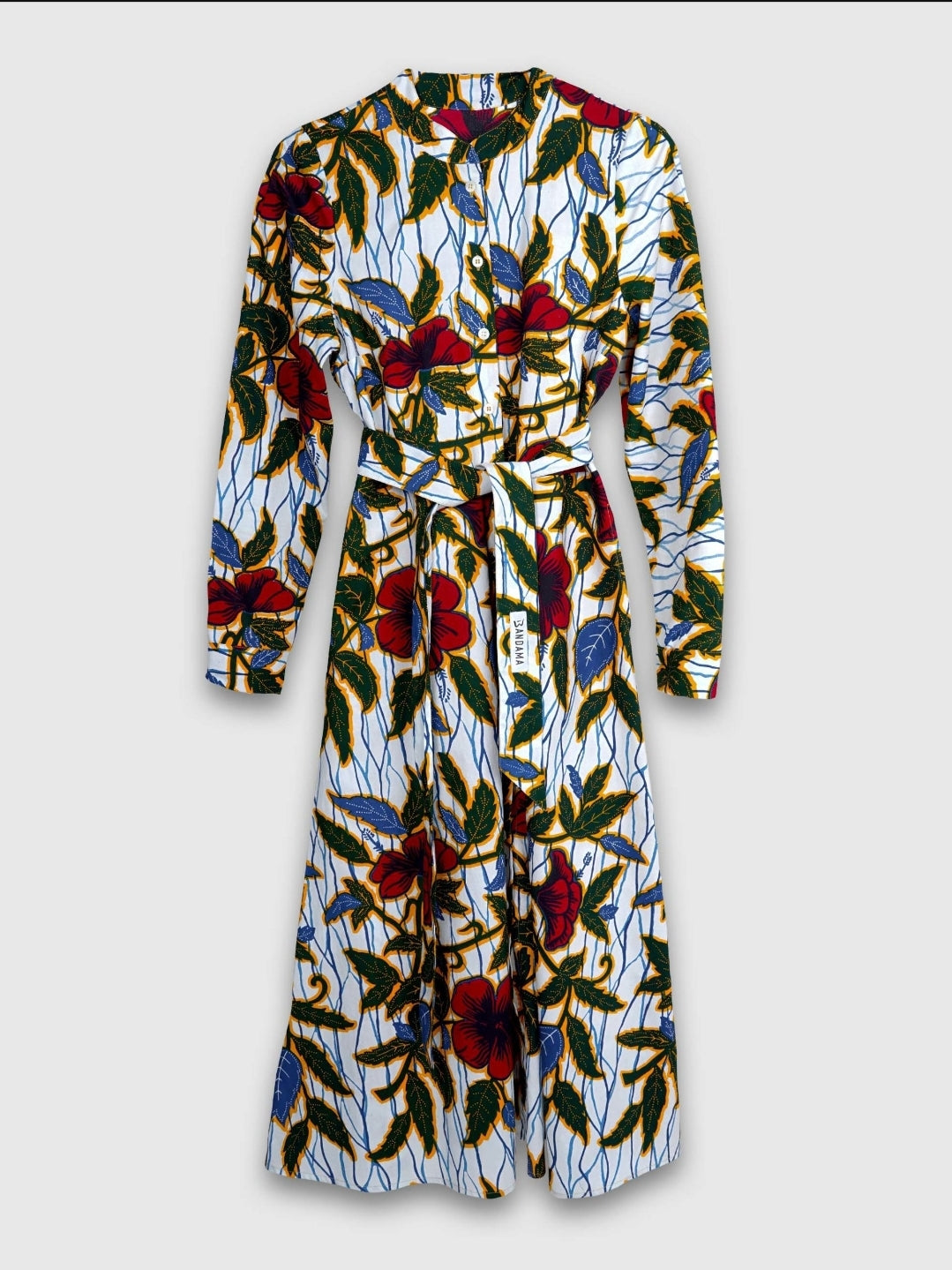 Robe chemise manches longues Kinshasa