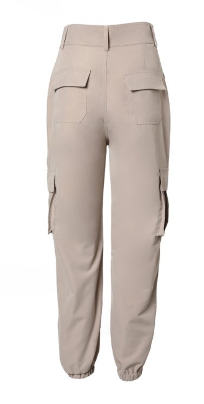Pantalon skinny boutonné à taille femme
