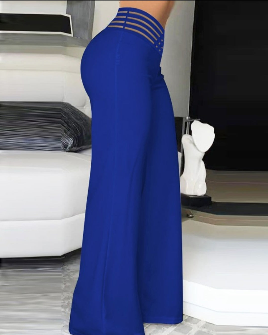 Pantalon skinny boutonné à taille femme