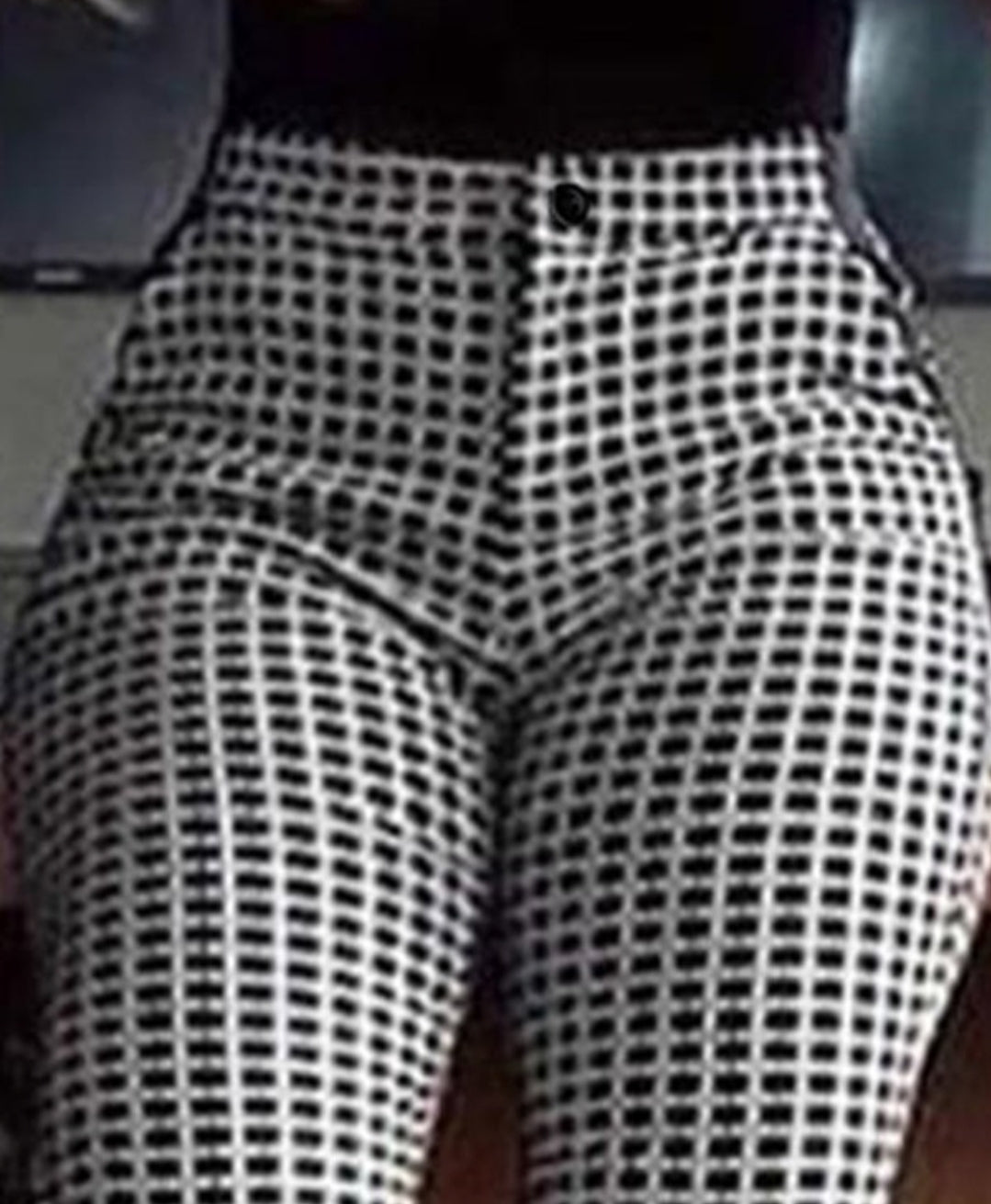 Pantalon skinny boutonné à taille femme
