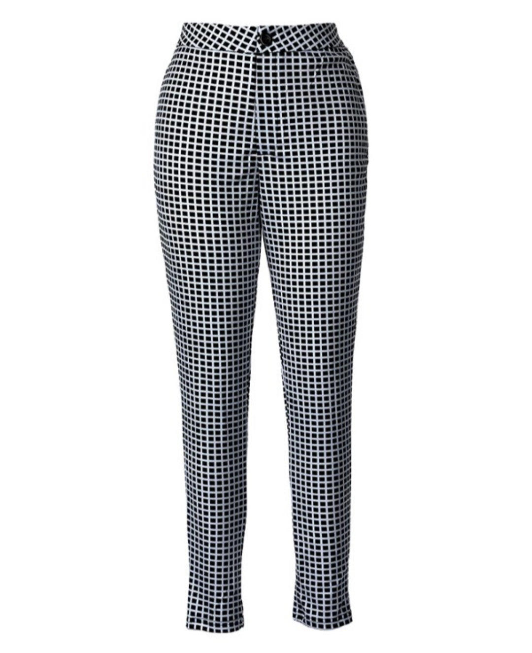 Pantalon skinny boutonné à taille femme