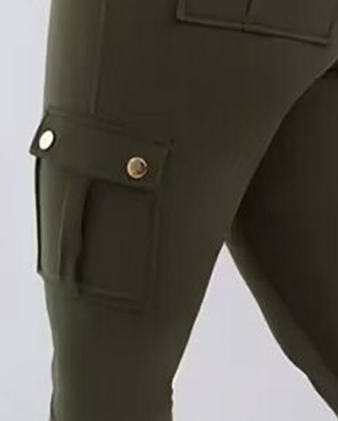 Pantalon skinny boutonné à taille femme