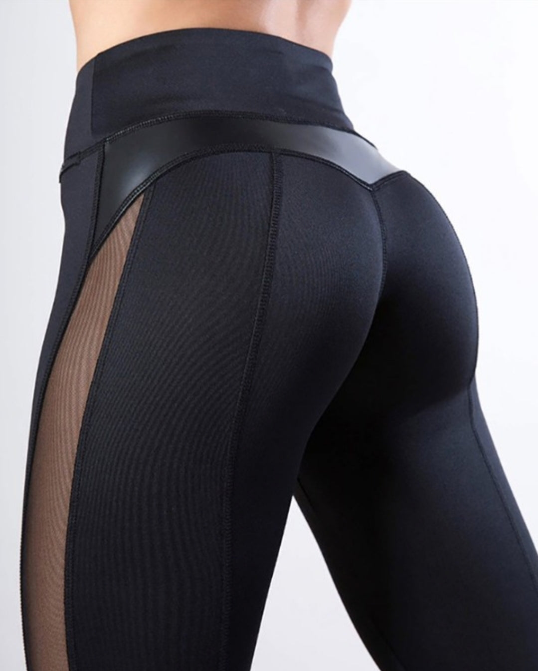 Leggings rembourré skinny boutonné à taille haute femme