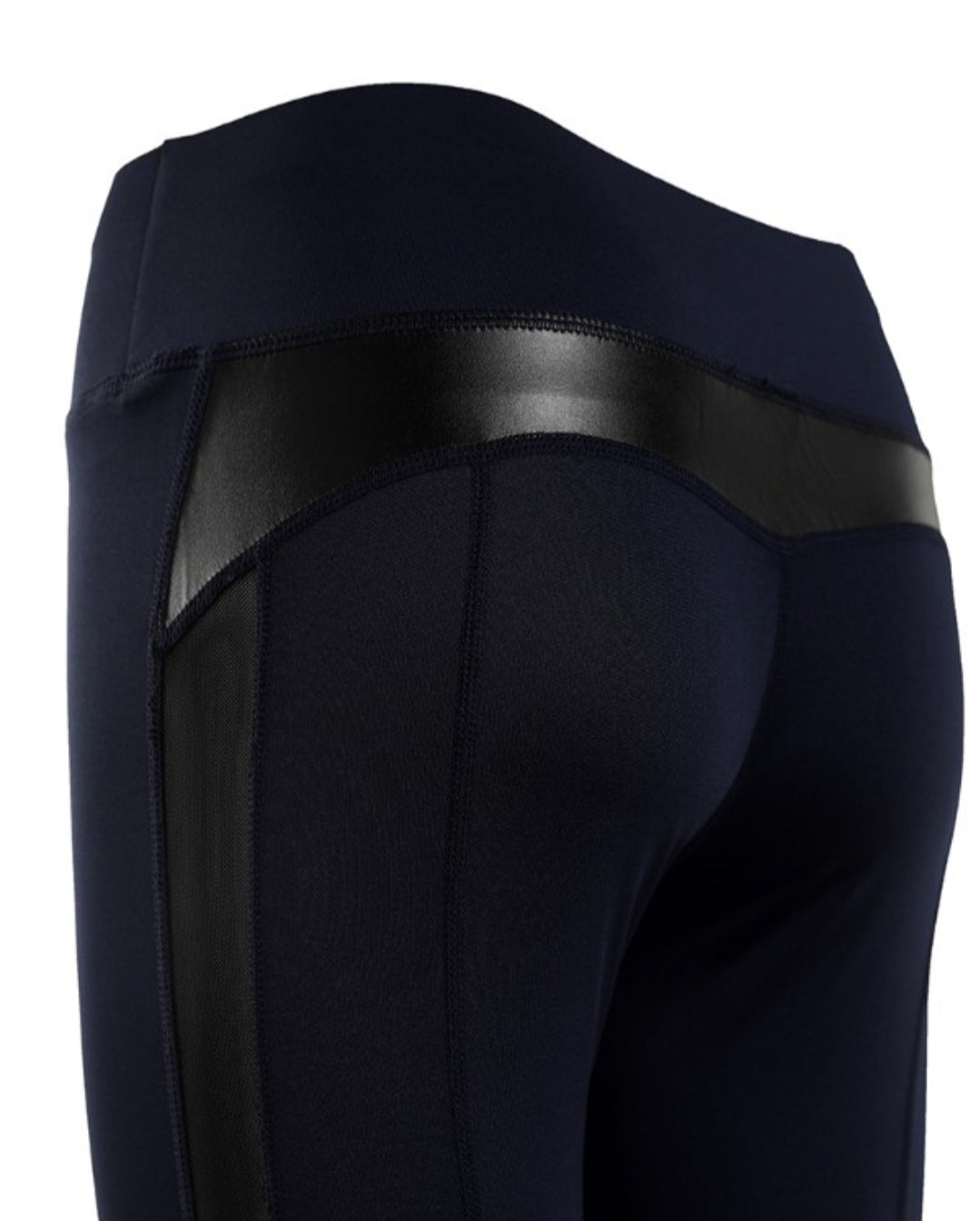 Leggings rembourré skinny boutonné à taille haute femme