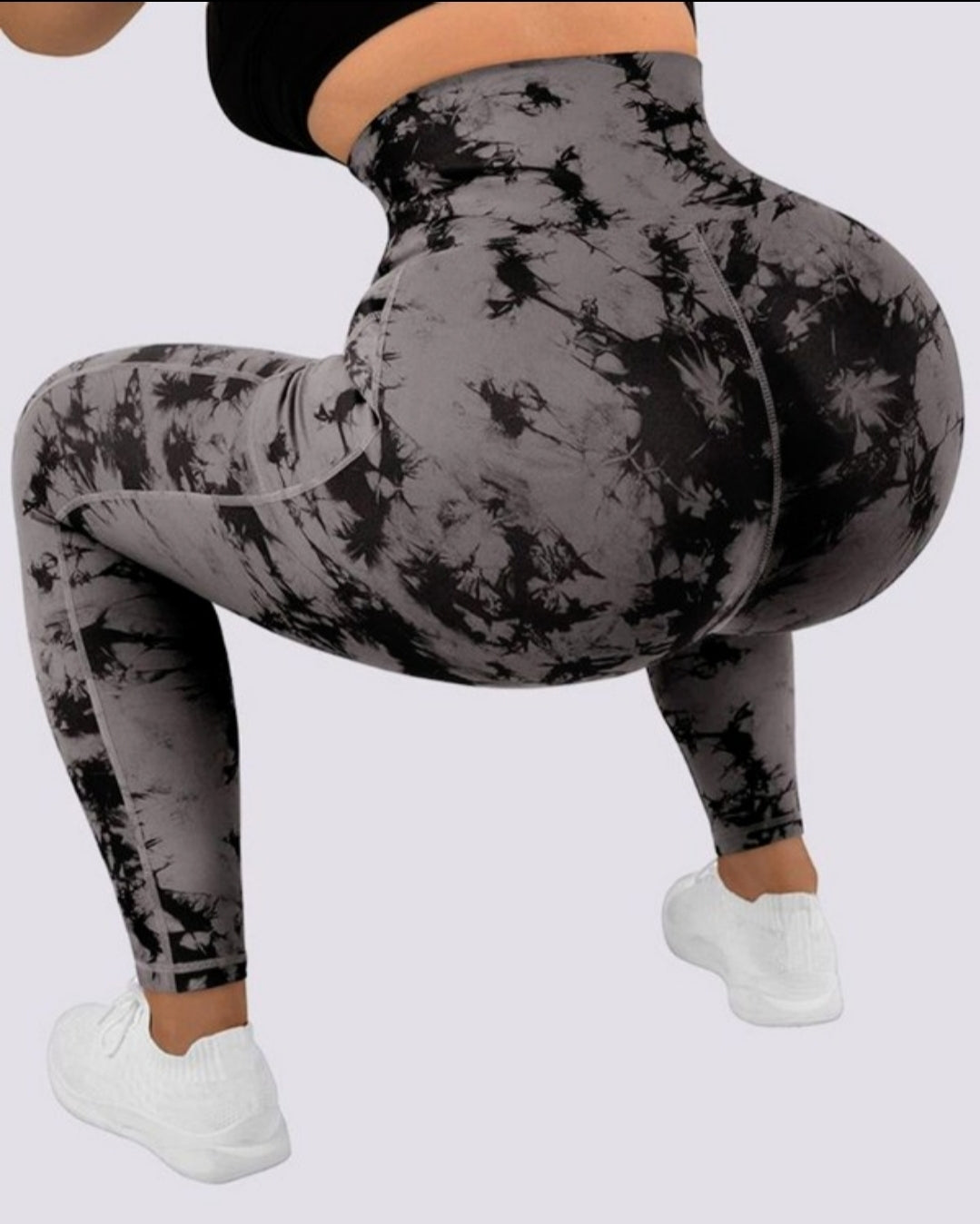 Leggings rembourré skinny boutonné à taille haute femme