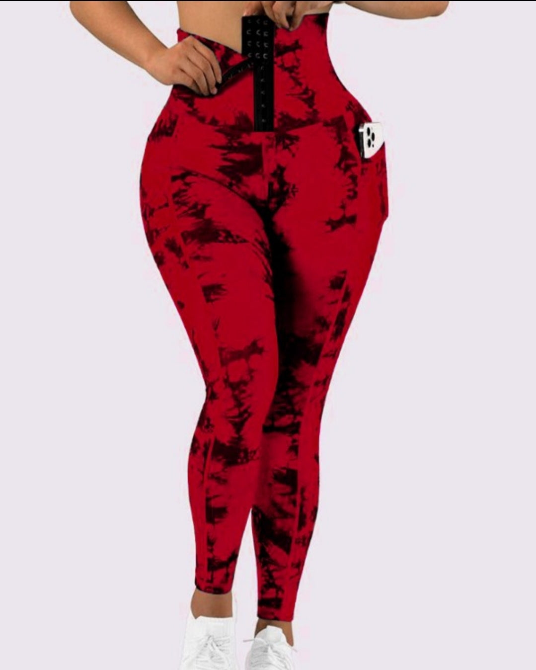 Leggings rembourré skinny boutonné à taille haute femme