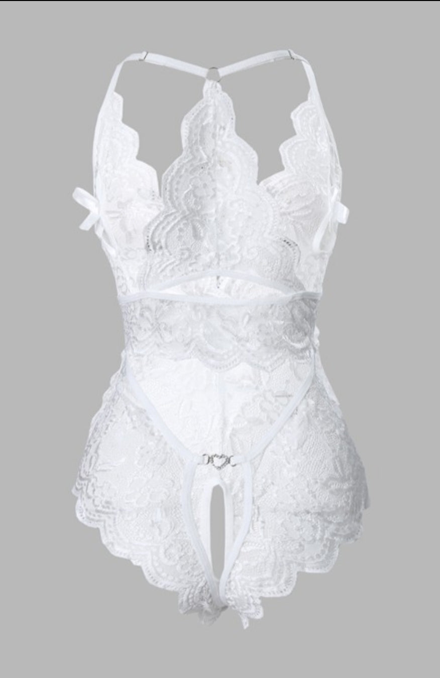 Ensemble de lingerie jarretière en dentelle Femme