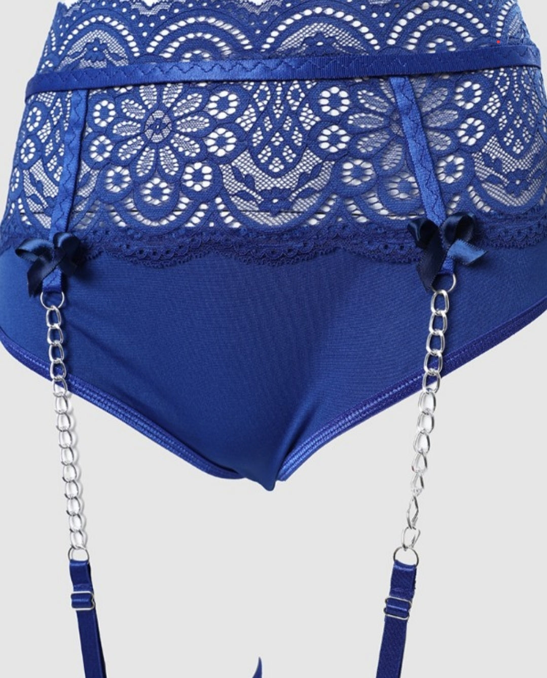 Ensemble de lingerie avec jarretière en dentelle