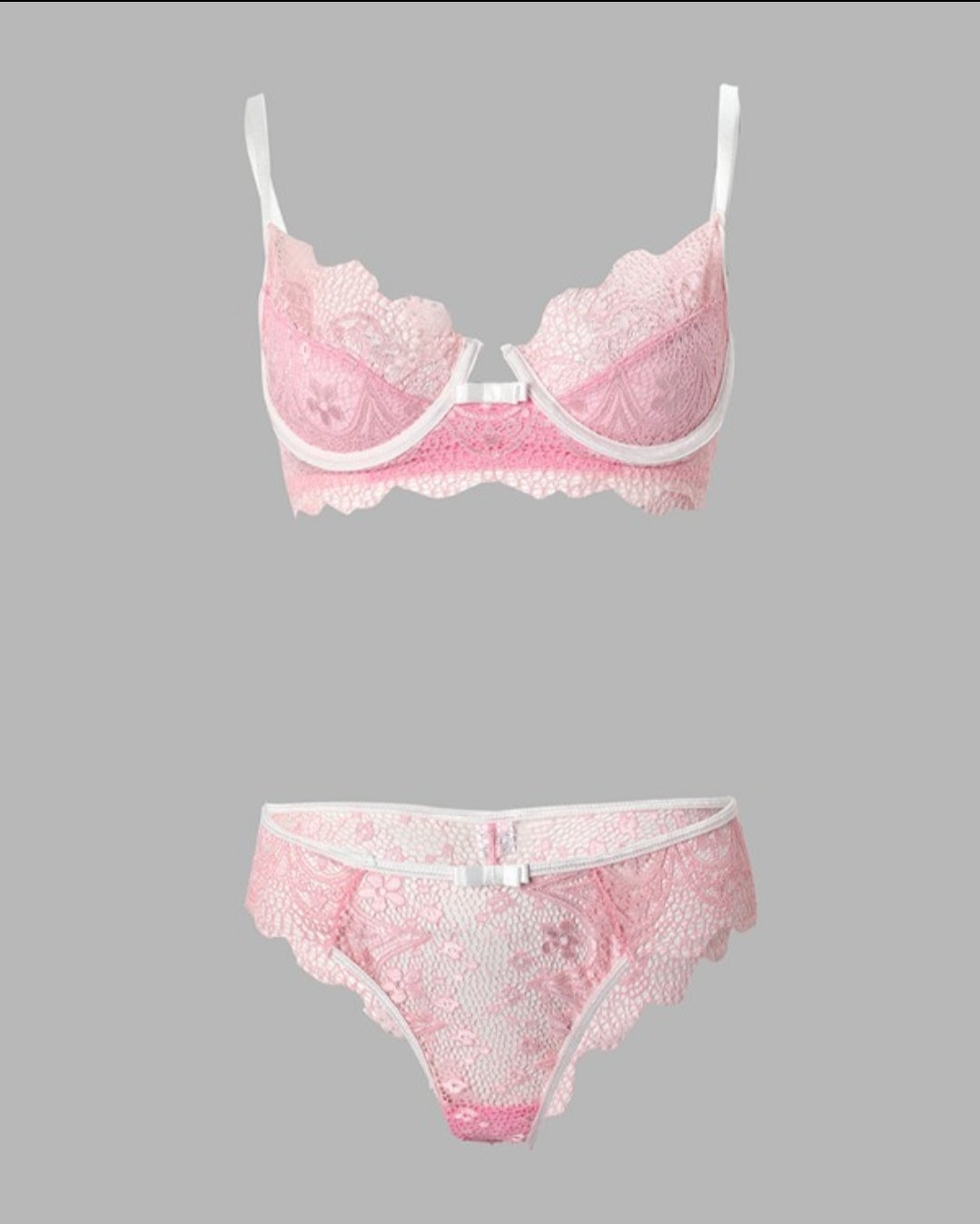 Ensemble de lingerie jarretière en dentelle Femme