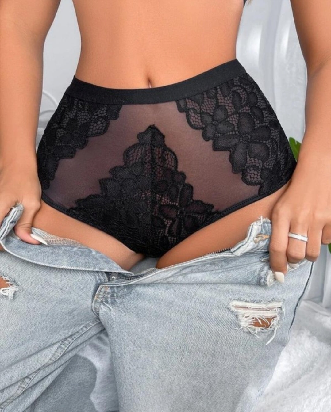 Culotte en dentelle Femme