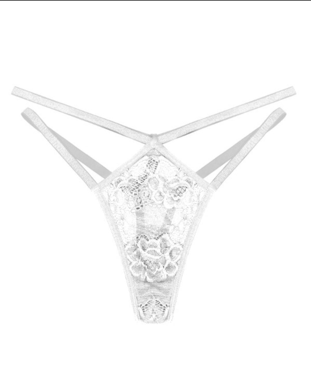 Culotte string évidée en dentelle au crochet