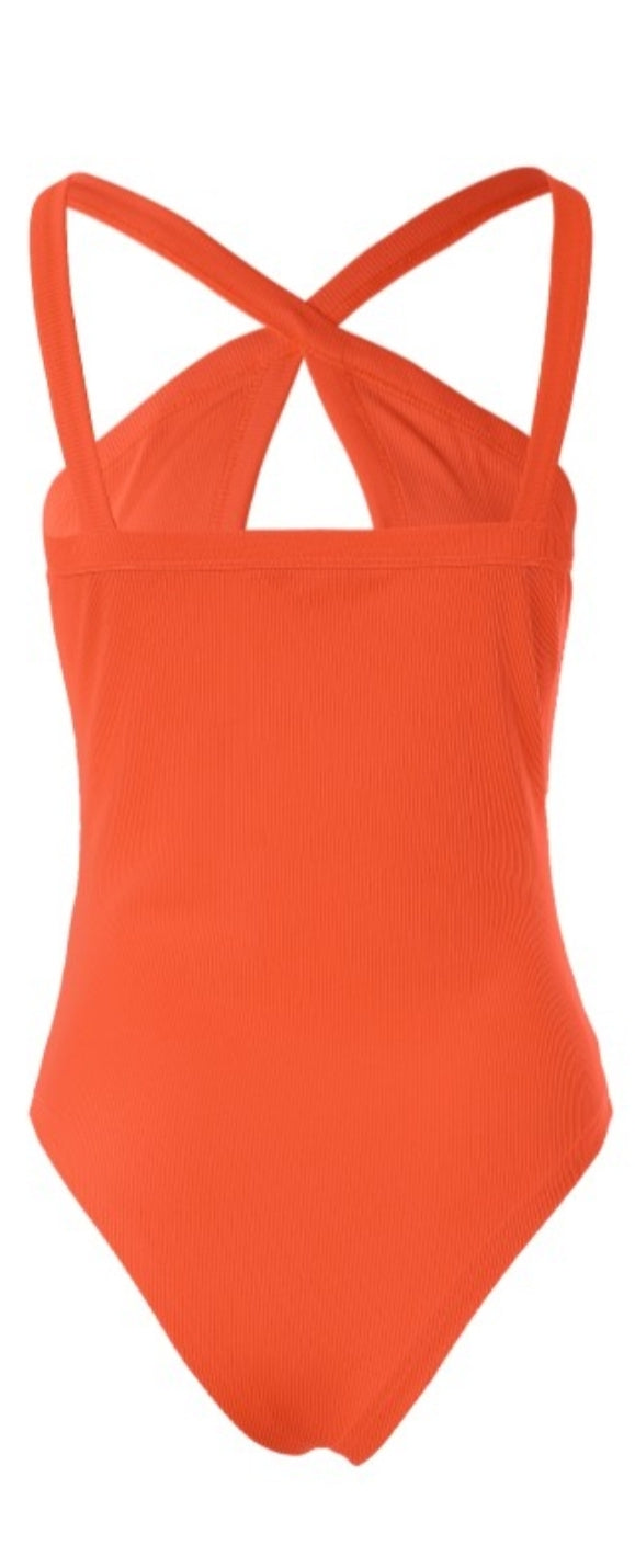 Body licou sans manches en tricot uni