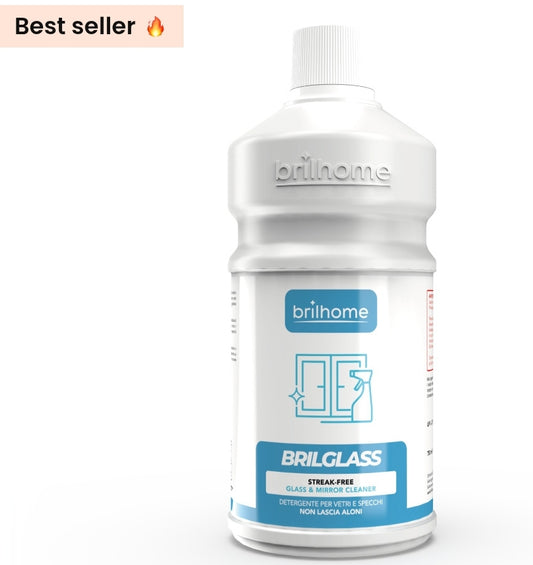 Brilglass Brilhome Nettoyant pour vitres et miroirs
Tout d'abord, garder son intérieur propre et frais devient un jeu d'enfant grâce aux produits ménagers et lessives Brilhome. 🧼