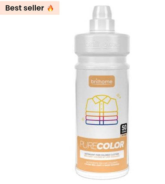 Pure Color Brilhome Détergent pour linge de couleur
Tout d'abord, garder son intérieur propre et frais devient un jeu d'enfant grâce aux produits ménagers et lessives Brilhome. 🧼