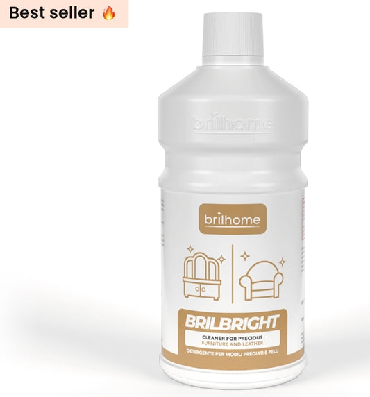 Brilbright Brilhome Nettoyant pour meubles précieux et cuir
Tout d'abord, garder son intérieur propre et frais devient un jeu d'enfant grâce aux produits ménagers et lessives Brilhome. 🧼