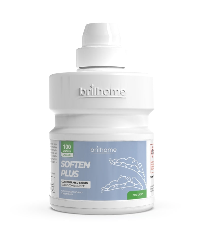 Soften Plus Brilhome 'Rosée fraîche' - Adoucissant liquide BH0014
Tout d'abord, garder son intérieur propre et frais devient un jeu d'enfant grâce aux produits ménagers et lessives Brilhome. 🧼