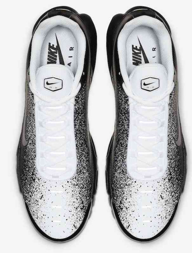 sneakers Nike Tn Air Max Plus Black White Spray Paint