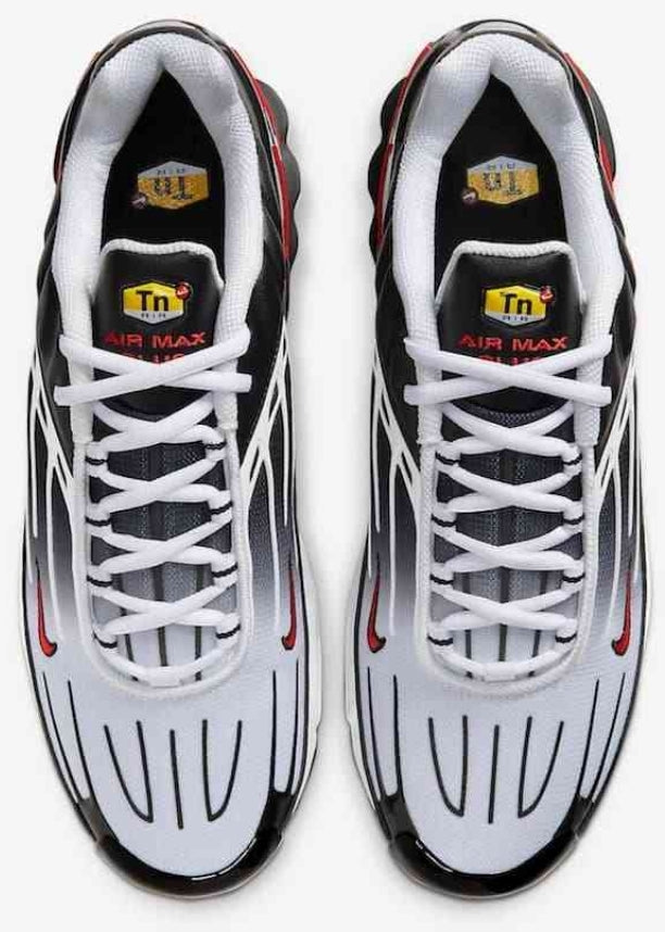 baskets Nike Air Max Plus 3 Black White Red