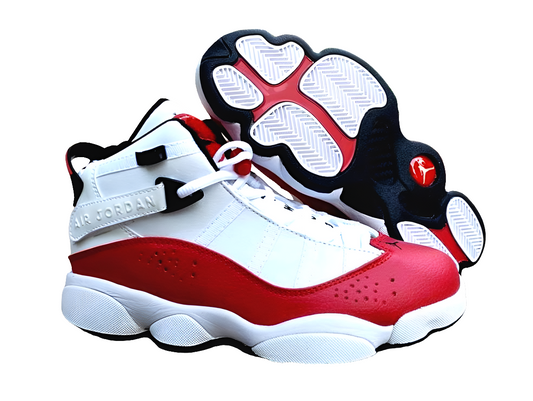 Baskets air Jordan 6 Rings
White University Red