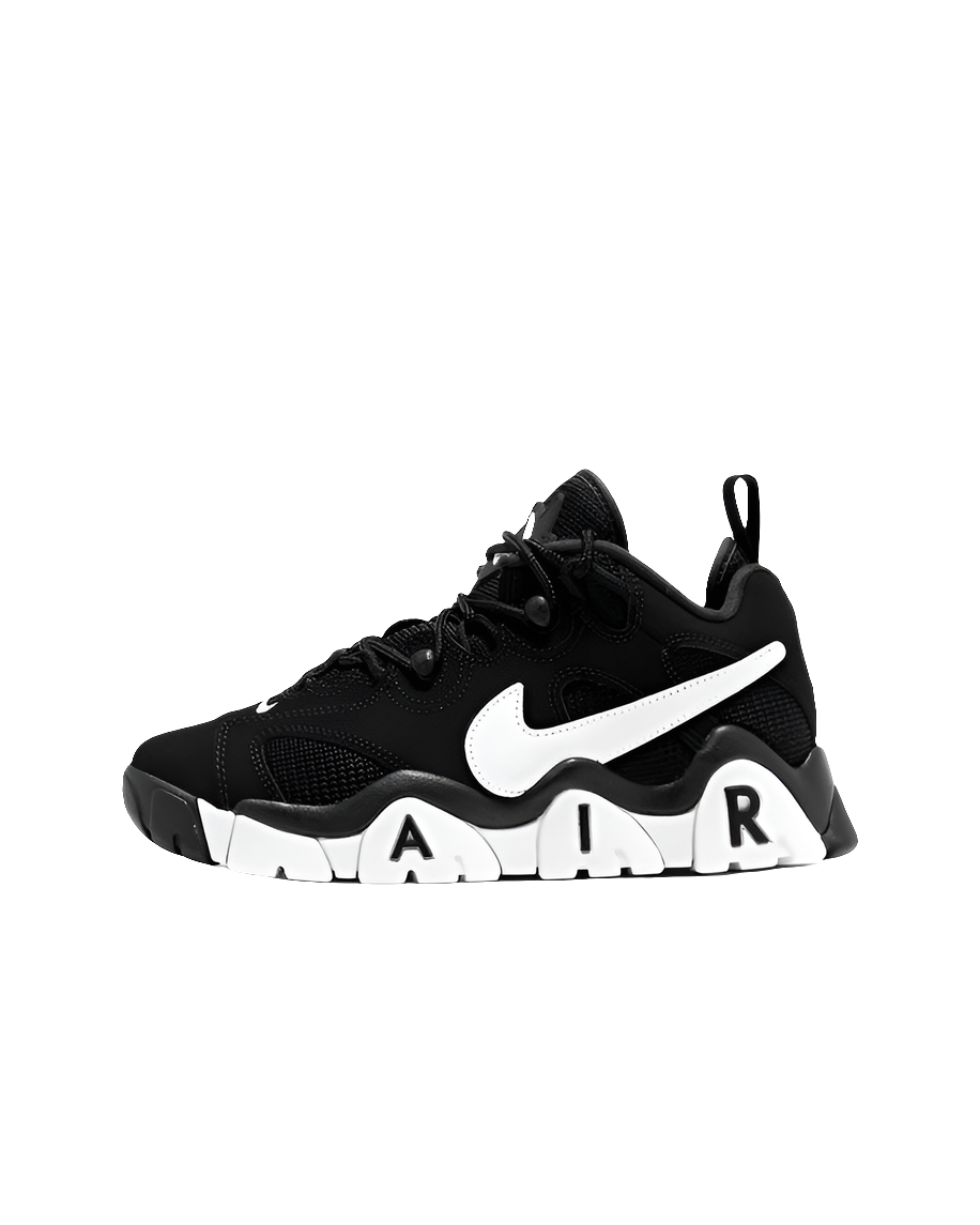 Les baskets Nike Air Barrage allient style audacieux et innovation technique. Leur design rétro-futuriste et leurs détails emblématiques attirent les amateurs de mode