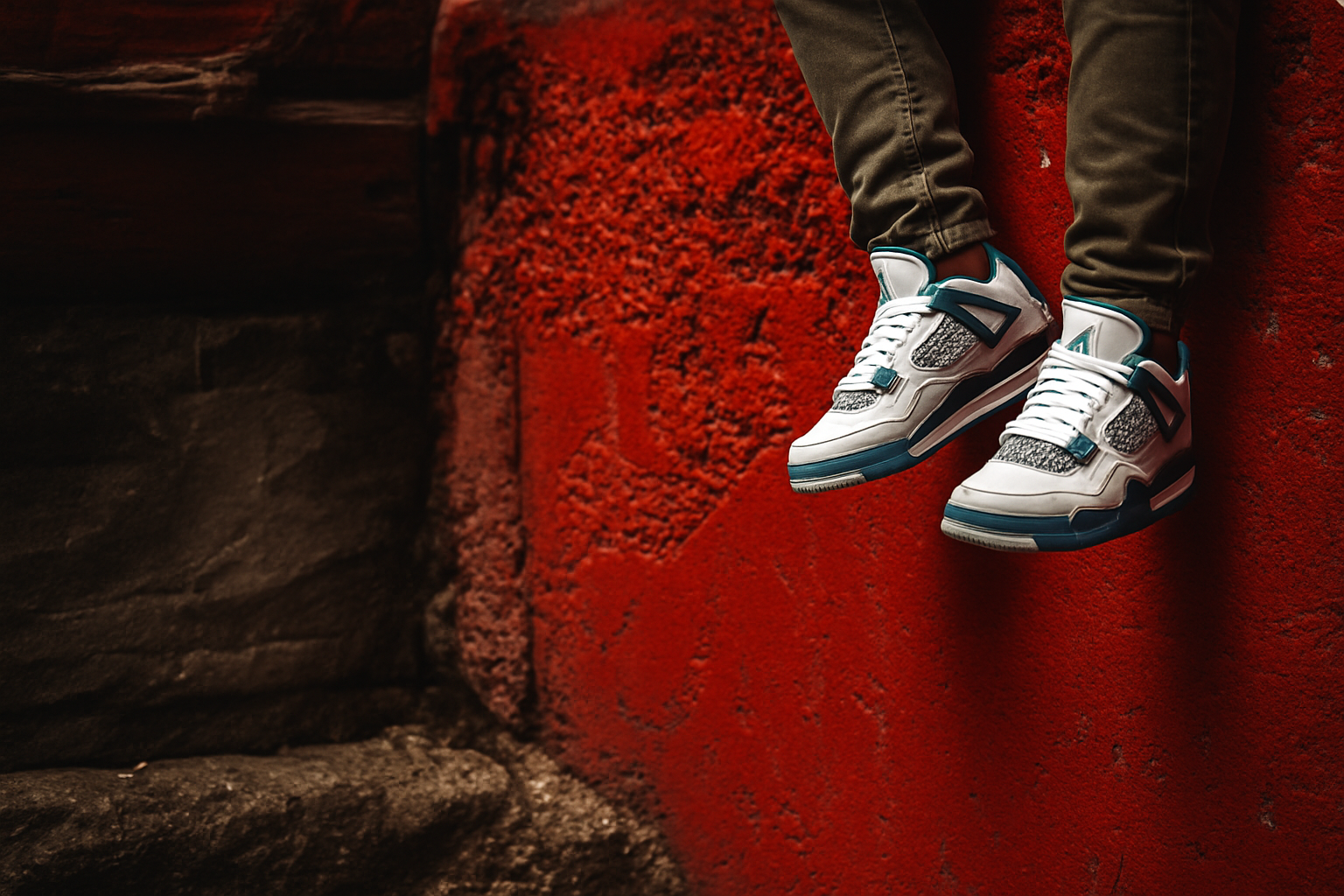 Photo de sneakers améliorée