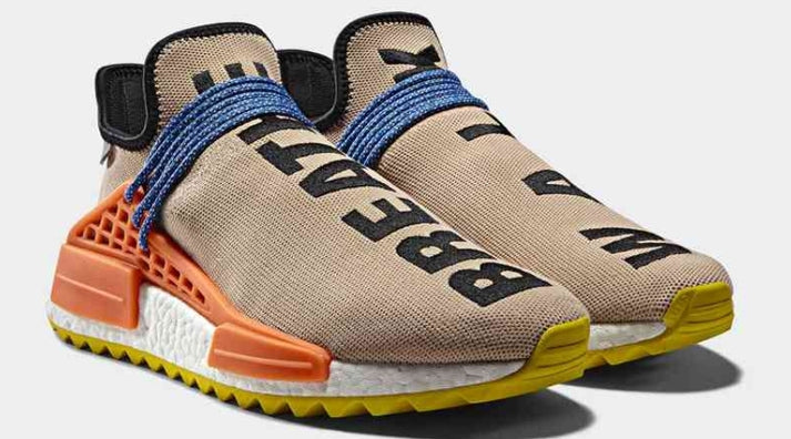 Adidas Human Race " NMD Pharrell Pale Nude " Women's beige sneakers