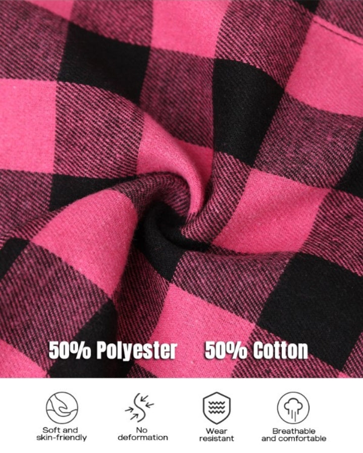 Premièrement : Cette Chemises boutonnées à carreaux à manches longues et chemisiers décontractés femme.