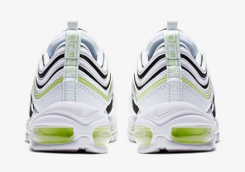 Premièrement, les baskets Nike Air Max 97 Femme incarnent un design emblématique et audacieux.