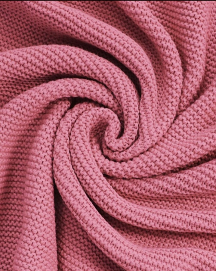 Cardigan à capuche en tricot boutonné à manches longues sur le devant