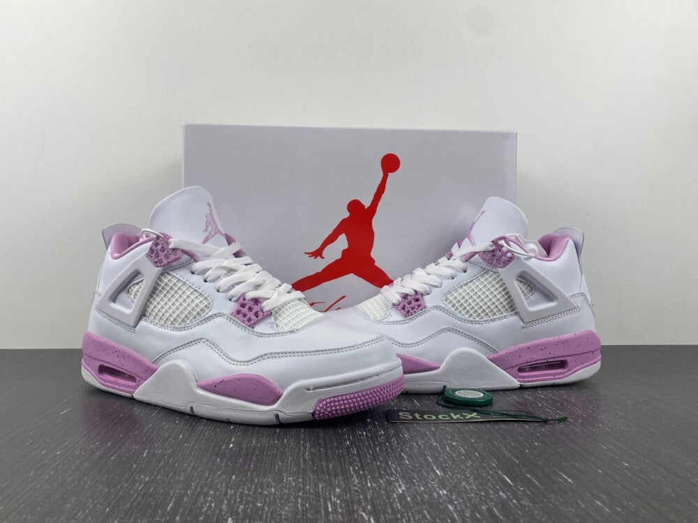 Baskets Air Jordan 4 Femme blanc