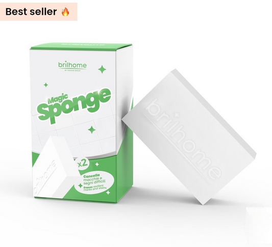 Magic Sponge BHAC0001
Tout d'abord, garder son intérieur propre et frais devient un jeu d'enfant grâce aux produits ménagers et lessives Brilhome. 🧼