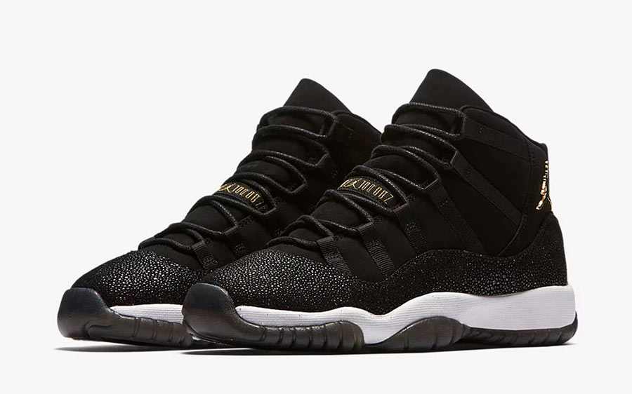 Baskets Air Jordan 11 GS Black Stingray Femme noir