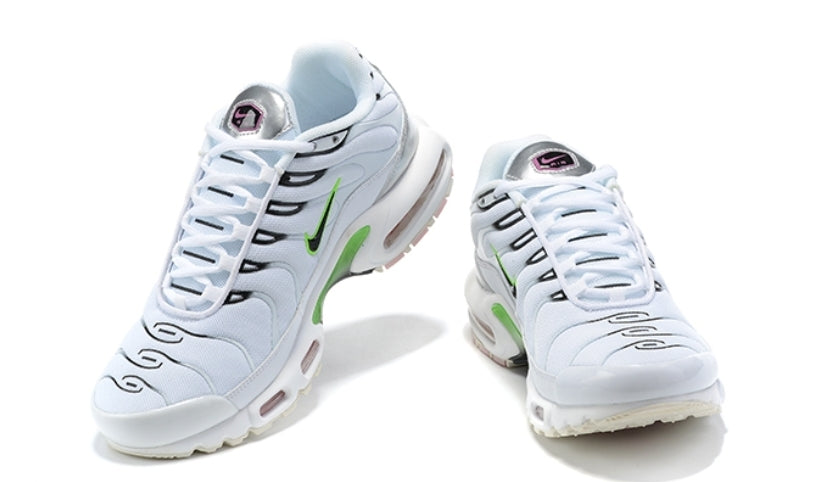 baskets Nike Air Max Plus White Neon Metallic Silver