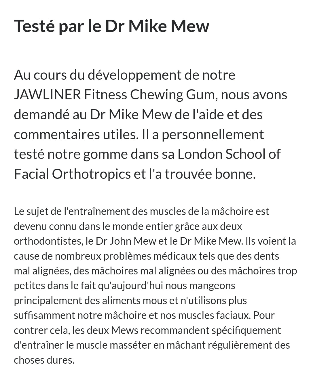 Le JAWLINER® 3.0 est spécialement conçu pour renforcer et sculpter les muscles de votre mâchoire grâce à des exercices ciblés et efficaces.